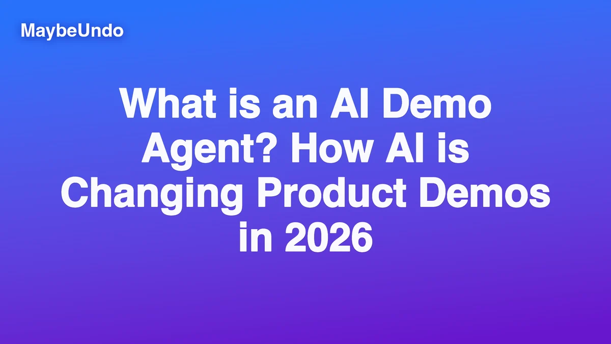 AI demo agent workspace turning product workflows into interactive demos, scripts, and follow-up assets