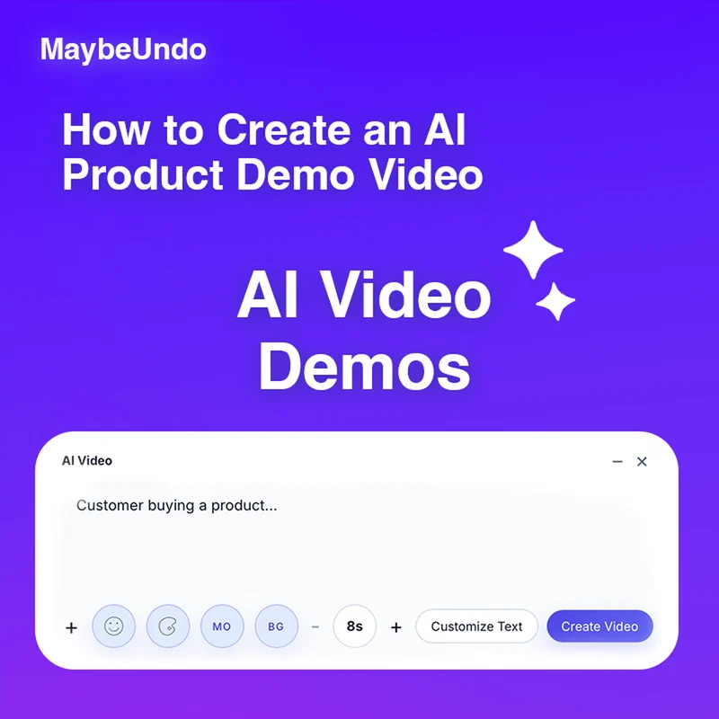 Comparison of AI demo videos and interactive demos across product launch, sales follow-up, and buyer exploration use cases