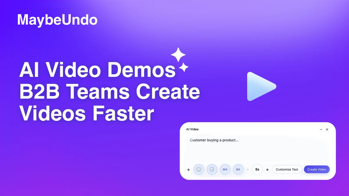 Comparison of AI demo videos and interactive demos across product launch, sales follow-up, and buyer exploration use cases