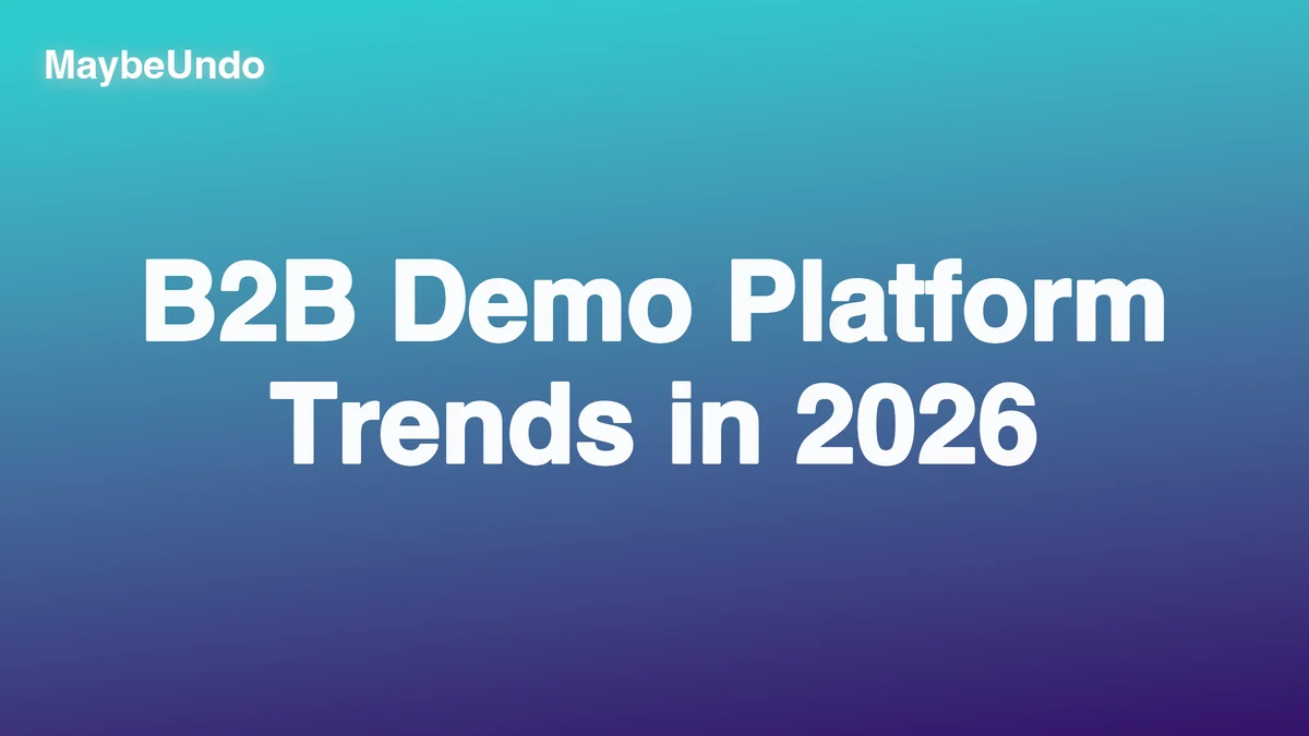 B2B demo platform trends dashboard showing AI-assisted demos, buyer signals, and multi-format product stories